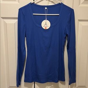 Royal Blue Long Sleeve Women's Top